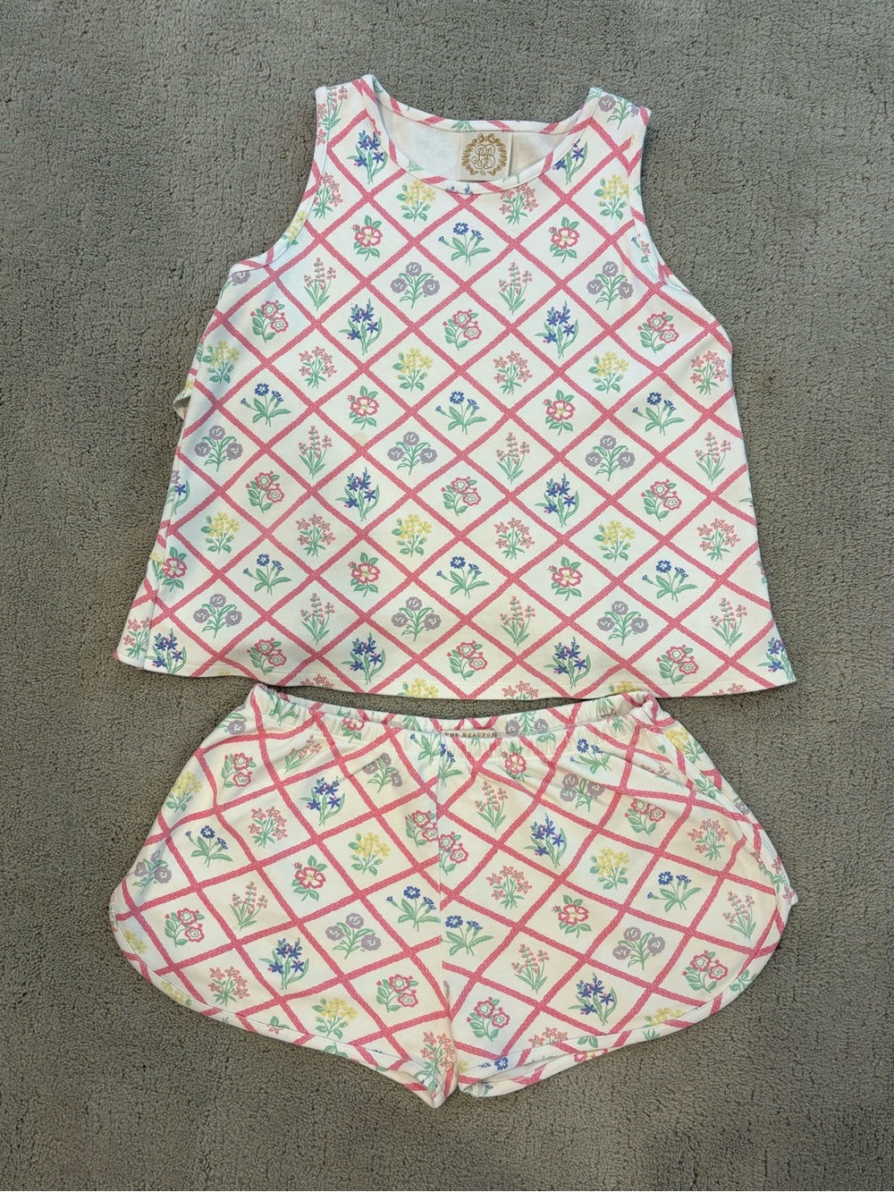The Beaufort Bonnet Company Girl’s Size 14 Love You Back Shorts Set Outfit TBBC